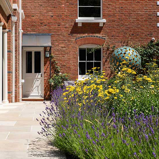 Garden design for a family house in Esher Surrey