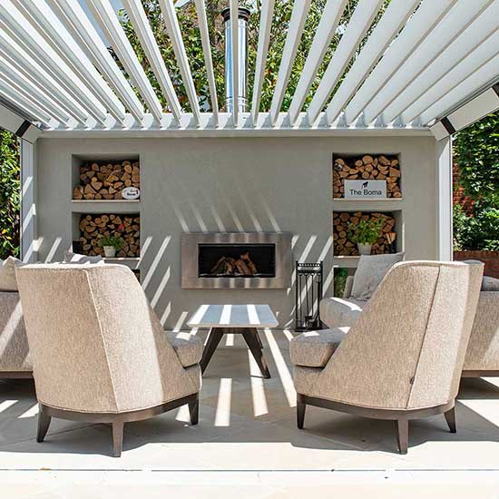 Garden design for a family house in Esher Surrey