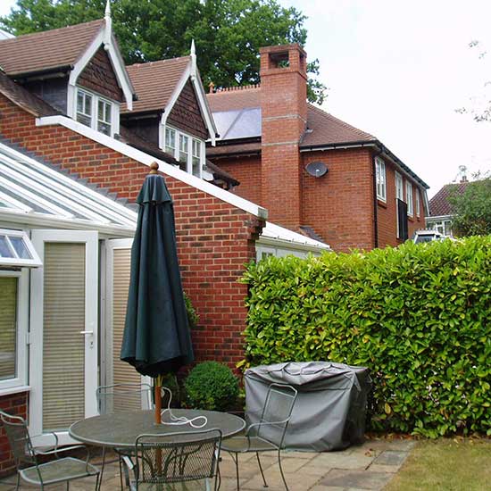 The original garden BEFORE it was redesigned by CM Garden Design