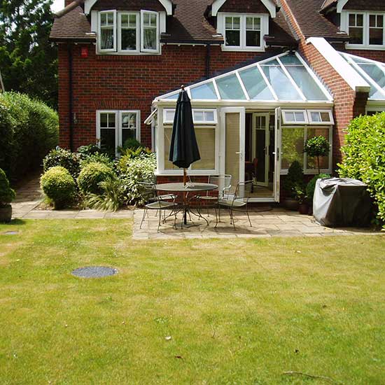 The original garden BEFORE it was redesigned by CM Garden Design