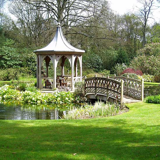 Water garden design near Weybridge, Surrey