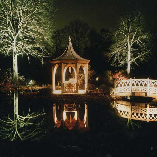 Water garden design for a house in Weybridge Surrey