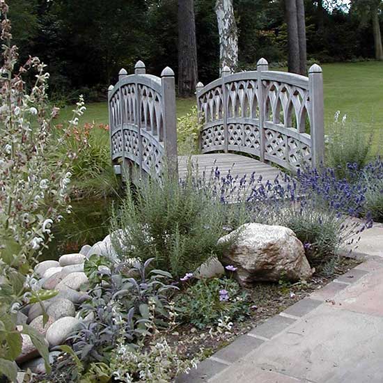 Water garden design for a house in Weybridge Surrey
