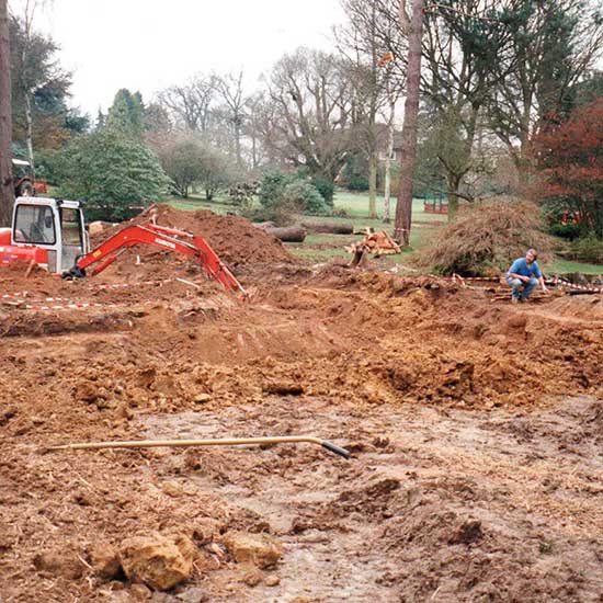 The garden BEFORE it was designed by CM Garden Design