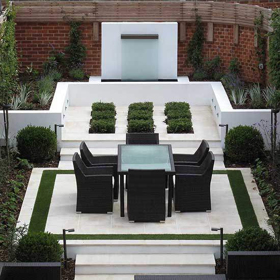 Contemporary garden design in Guildford Surrey