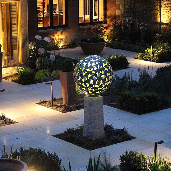 Garden design for a country house in Haslemere Surrey