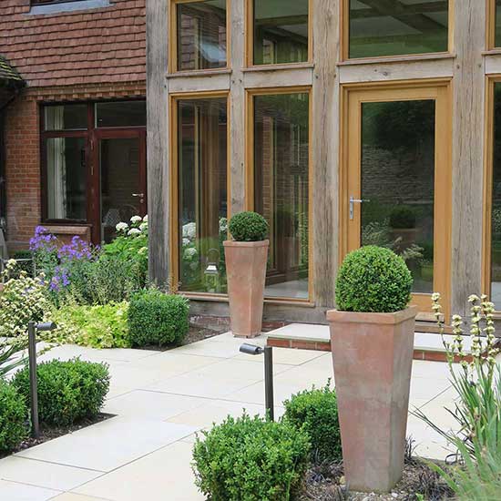 Garden design for a country house in Haslemere Surrey