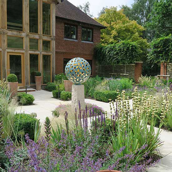 Garden design for a country house in Haslemere Surrey