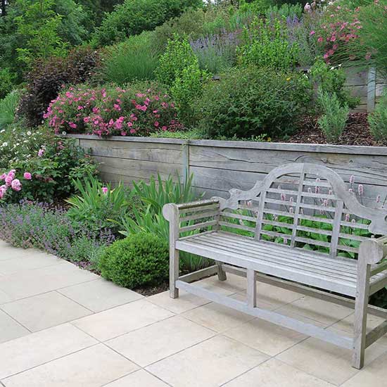 Garden design for a family house in Woking Surrey