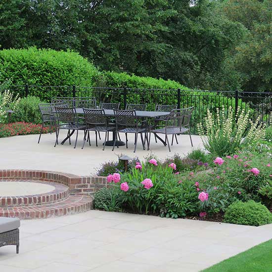 Garden design for a family house in Woking Surrey