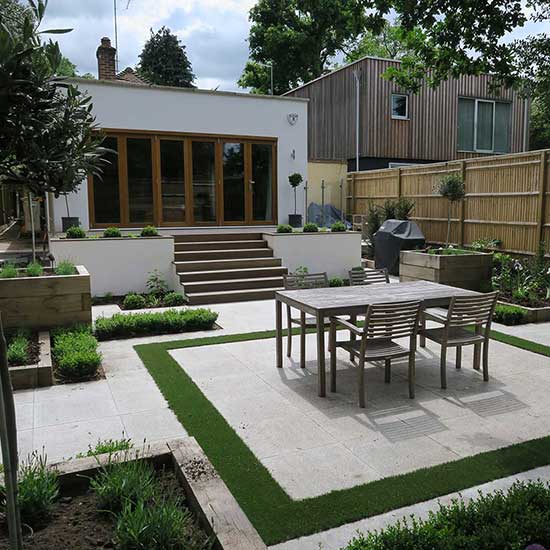 Contemporary Garden, Weybridge Surrey