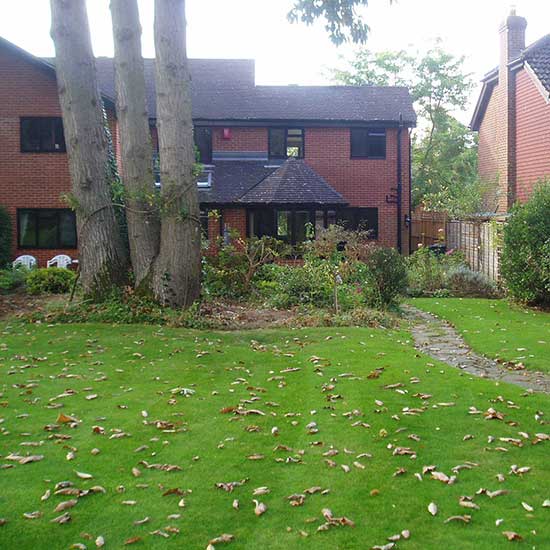 The garden BEFORE it was designed by CM Garden Design
