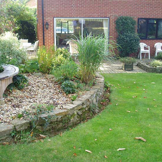 The garden BEFORE it was designed by CM Garden Design