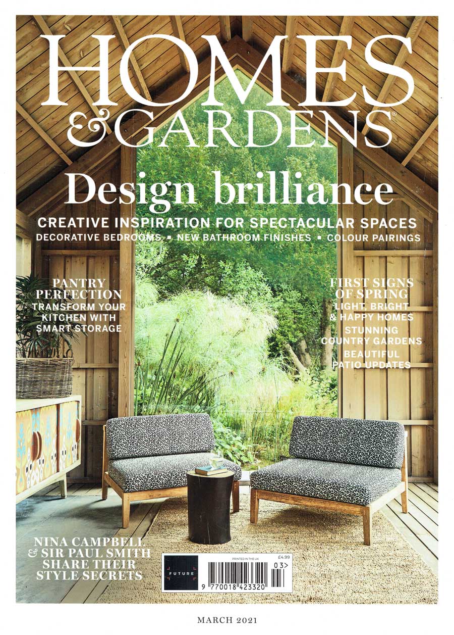 Garden design article in Homes and Garden Magazine
